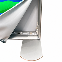 Support de fond lumineux modulaire en tissu SEG à montage facile pour événements, expositions, salons professionnels, stand d'exposition SEG