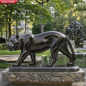 야외 손 새겨진 도매 정원 블랙 타이거 대리석 동상 - Product Image 5