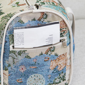 Sac à main en tapisserie tissée, motif d'<span class=keywords><strong>arbre</strong></span> botanique, style écologique, sac de voyage et de <span class=keywords><strong>week</strong></span>-<span class=keywords><strong>end</strong></span>, fabrication OEM ODM, design personnalisé de sac en tapisserie - Product Image 4