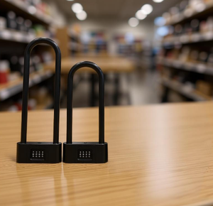 Cerradura de Puerta Portátil Antirrobo en Forma de U con Material de Aleación de Zinc y ABS - Product Image 5