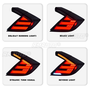 สำหรับ Honda Civic hatchback ปี 2016-2021 ไฟเดย์ไลท์ LED กันน้ำ ไฟตัดหมอก ชุดไฟท้ายรถยนต์ ชุดแต่ง - Product Image 3