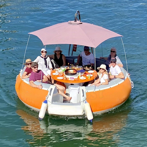 Barca BBQ Donut Galleggiante Elettrica da 6-8 Persone all'Ingrosso per Feste su Lago e Mare - Product Image 6
