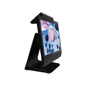 Sistema POS Todo en Uno con Pantalla Táctil Capacitiva para Tiendas, Precio de Fábrica, 15.6 Pulgadas, Aluminio Negro, 1366*768 - Product Image 1