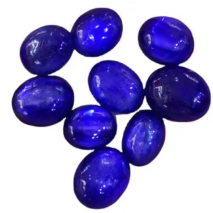 Cabochon ovale en Kyanite bleu, pierres précieuses, qualité AA, 16x18mm, haute qualité