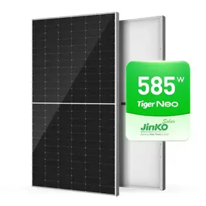 Haute Qualité Jinko N-Type Mono Module Facial Puissance Panneau Solaire 565w 570w 575w 580w Maison Paneles Solares