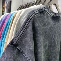 T-shirt surdimensionné vintage en coton biologique 100% avec logo personnalisé, impression DTG, DTF, sérigraphie, batik, lavage à l'acide, style hip-hop pour hommes et garçons