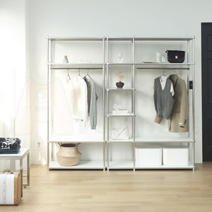 UrbanSteel Series Hangers Open Airy Design <b>Coat</b> <b>Rack</b> Slim Modern Look Space Saving Minimalist Style for Clothes Storage Display - Product Image 5