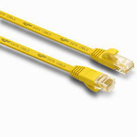 Kabel Jaringan Ethernet Cat5e Cat6 Cat6a Berkualitas Tinggi 1 hingga 30m BC UTP RJ45 Kabel Patch Datar untuk Modem Router Komputer dan PS5