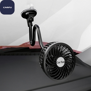 Summer New <b>Portable</b> Truck Universal Suction Cup 12V High-Speed 4-Inch Two-Speed Car Fan with Strong Wind Power - Product Image 5