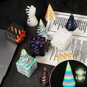 Cône Torsadé Télescopique 3D Imprimé en 3D, Anti-Stress, Gadget de Bureau pour l'Anxiété au Bureau, Vente en Gros, Jouet Artistique Personnalisé - Product Image 1