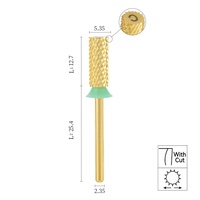 Lot de fraises à ongles en carbure de tungstène de qualité supérieure à coupe croisée, à faible vibration, pour le retrait de l'acrylique et du polygel, outils de nail art pour salon et usage domestique