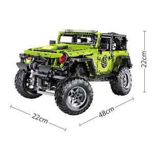 J902 2343 + pcs/Bộ Kỹ thuật điều khiển từ xa SUV động cơ điện tốc độ off-road Buggy khối xây dựng gạch trẻ em Quà tặng giáng sinh - Product Image 6