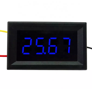 Mini écran numérique LED 0.36 pouces 4 Bits DC0-100V voltmètre panneau <span class=keywords><strong>3</strong></span> fils Volt voltmètre testeur détecteur pour voiture - Product Image 2