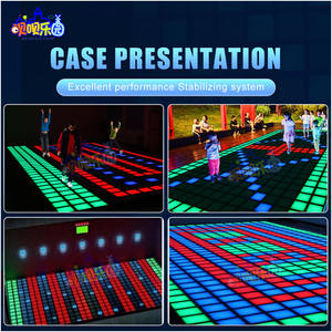 Technologie de détection de mouvement ODM Carreaux de piste de danse d'éclairage Lumière de <span class=keywords><strong>marelle</strong></span> interactive Plancher à LED actif Plancher à LED de jeu interactif - Product Image 4