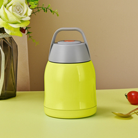 Termo de agua portátil para estudiantes, termo de doble pared de acero inoxidable para alimentos al vacío, novedad