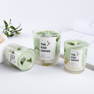 Atacado Aromático Matcha Vela De Café Perfumado Vela Ideal para Sala De Estar Decoração Decorativas Velas Perfumadas - Product Image 1