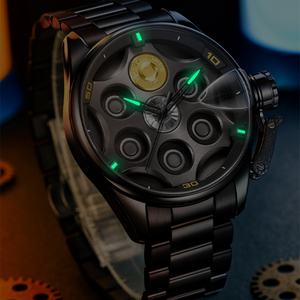 Reloj de Cuarzo Giratorio de Alta Gama para Hombre, Diseño 3D Hueco, Novedad Transfronteriza, a la Moda, de Acero Inoxidable de 44mm, Lujo al por Mayor con MOQ Bajo - Product Image 3