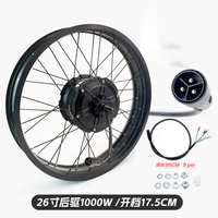 Kit de Motor para Bicicleta Eléctrica con Llanta Gruesa de 20, 24, 26 Pulgadas, 500w, 1000w, 1500w, Eje de 170/190, Motor de Buje para Bicicleta Eléctrica con Llanta Gruesa 20x4