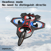 Avion de chasse électrique télécommandé AiJH avec figures acrobatiques à 360° pour enfants et adultes, portée de 50-70 m, piles incluses.