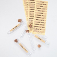 Tubes de rangement pour aiguilles en plastique (18 pièces) transparents et pratiques, conteneur pour aiguilles à coudre