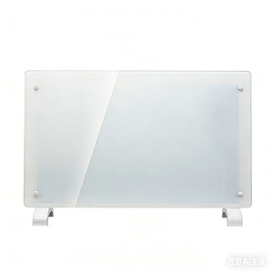 Chauffage par convection domestique avec panneau en verre trempé, chauffage rapide, puissance réglable 1000W/2000W, écran LED et télécommande Wi-Fi - Product Image 3