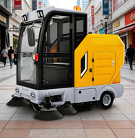 Camion balayeuse routière électrique mini auto-vidangeante avec pompe et réservoir d'eau, moteur, boîte de vitesses, balayage, aspiration, multifonctionnel