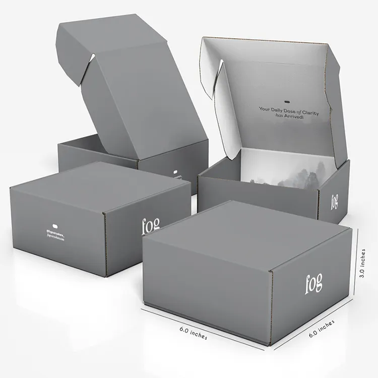 10x8x4 pollici cartone ondulato imballaggio laminazione scatole postali linguetta blocco cassetta postale cassetta postale