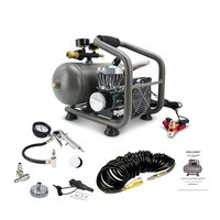 Compresor de Buceo Portátil PM720 de 1/2HP con Tanque de 5.7L, Bomba de Motor de Pistón, DC 12V, Refrigerado por Aire, Lubricación sin Aceite, Funcionamiento Silencioso