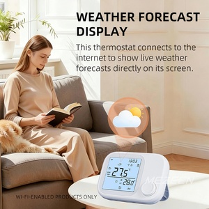 3A Gaz Kazanı Su Isıtma 16A Elektrikli Yerden Isıtma LCD Ekran Kablosuz RF Akıllı Termostat USB/Pil ile Çalışan - Product Image 6