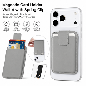Cartera MagSafe Segura con Cierre de Solapa, Tarjetero de Cuero Anticaída para iPhone 16 15, Cartera Magnética para Teléfono al por Mayor, Personalizada - Product Image 1