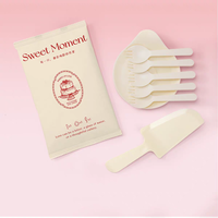 Ensemble de vaisselle jetable en plastique de qualité alimentaire, multi-usages, luxe, assiettes en forme de larme, fourchettes, cuillères, personnalisable