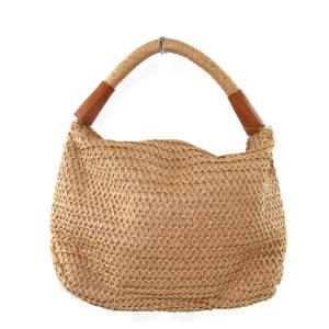 Bolso de compras artesanal de estilo Vintage para mujer, bolso de mano <span class=keywords><strong>Ibiza</strong></span>, bolso de playa de papel de estilo veraniego de paja de alta calidad, bolso de algodón para mujer - Product Image 1