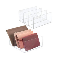 4 Tier Clear Acryl Handy hülle Display Ständer Handtasche Geldbörse Schmuckst änder Acryl Postkarte Gruß karte Display Halter