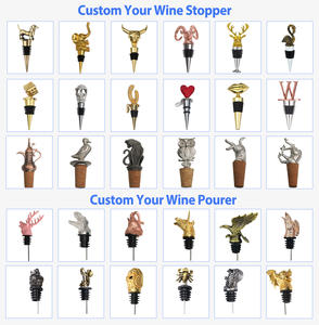 Bouchon verseur <span class=keywords><strong>de</strong></span> bouteille <span class=keywords><strong>de</strong></span> vin en métal, tête d'animal (léopard, lion, <span class=keywords><strong>cerf</strong></span>), pour champagne et whisky, fabrication sur mesure - Product Image 5