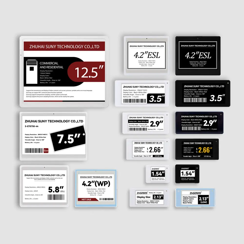 Système d'étiquette de prix numérique électronique de supermarché, étiquette de prix E Ink E papier