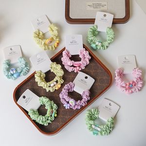 2-teilige Haarbänder für Mädchen, niedliche Blumen-Haargummis, Unisex-Haaraccessoires für Kinder, 6,5 cm, Marke MUJU, Pferdeschwanz-Halter - Product Image 2