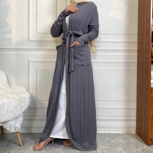 1952 #   Cárdigan de Invierno de Última Moda con Diseño de Punto, Mangas Largas, Bolsillos Delanteros y Borde Redondo - Product Image 5