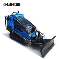 Mini-chargeuse sur chenilles EPA 2025, moteur diesel Kubota, commande par joysticks hydrauliques Parker, pompe à moteur importée