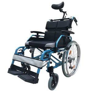 כיסא גלגלים ידני מתקפל אלומיניום עם תיקון, עיצוב חדש לבתי חולים משאית הטיה סטנדרטית - Product Image 5