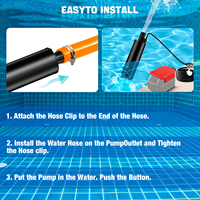 Adaptateur de pompe à eau pour batterie Li-ion Milwaukee M18 18V, pompe à eau submersible 120W 635GPH, pompe utilitaire pour piscines, jardins