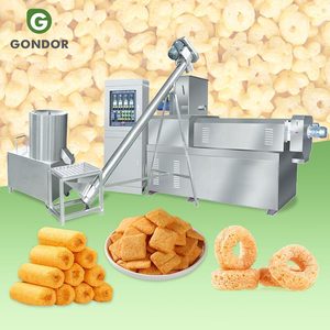 Línea de Producción Automática de Snacks Inflados de Arroz y Maíz con Extrusora Doble, Máquina para Hacer Snacks en Venta - Product Image 1