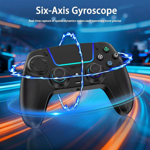คอนโทรลเลอร์เกมไร้สาย SZ-5008B BT สำหรับ P5 PC IOS ไจโรสโคป 6 แกน ไฟ RGB พร้อมช่องเสียบเสียงสเตอริโอ 3.5 มม. แบตเตอรี่ 1500mAh - Product Image 3