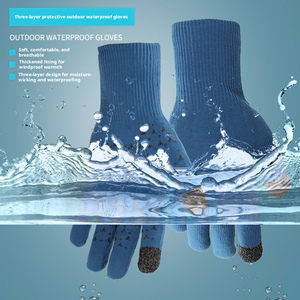 Factory Customized Knitted <b>Warm</b> <b>Gloves</b> Anti slip Winter Men's and Women's Cotton Touch Screen Waterproof <b>Gloves</b> - Product Image 6