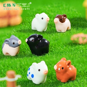 Mini accessoires décoratifs DIY pour aménagement paysager, motif cochon mignon et parfumé, pour le commerce transfrontalier - Product Image 4