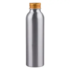 Botella de agua mineral de aluminio desechable con impresión de diseño de logotipo personalizado 100mL 400ml 500ml 1000ml para vodka/bebida/cerveza/refrescos