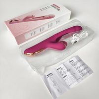 Vibrateur de stimulation clitoridienne BlueRabbit, puissant, avec fonctions de léchage et de battement, pour la masturbation féminine.
