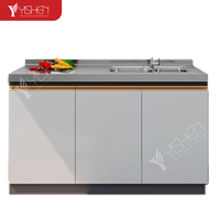 Ensemble de placards de cuisine en bois modulaire complet de luxe haut de gamme