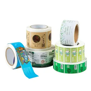Tùy chỉnh dính PP Pet mỹ phẩm chăm sóc da nhãn in ấn không thấm nước dính Vinyl thực phẩm Chai Thủy Tinh bao bì Nhãn dán nhãn