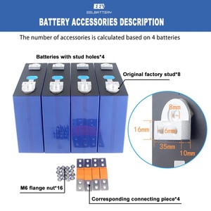 แบตเตอรี่ลิเธียมแบบชาร์จได้ LF280K 280AH 334AH 8000 รอบการใช้งาน 3.2V LiFePO4 เกรด A จากกวางตุ้ง ประเทศจีน ทนอุณหภูมิ -20 ถึง 55 องศาเซลเซียส - Product Image 3