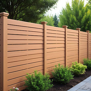 Ngoài trời thiết kế châu Âu bền Vinyl hàng rào tấm menards Composite hàng rào bảng màu nâu sẫm Vinyl hàng rào - Product Image 2